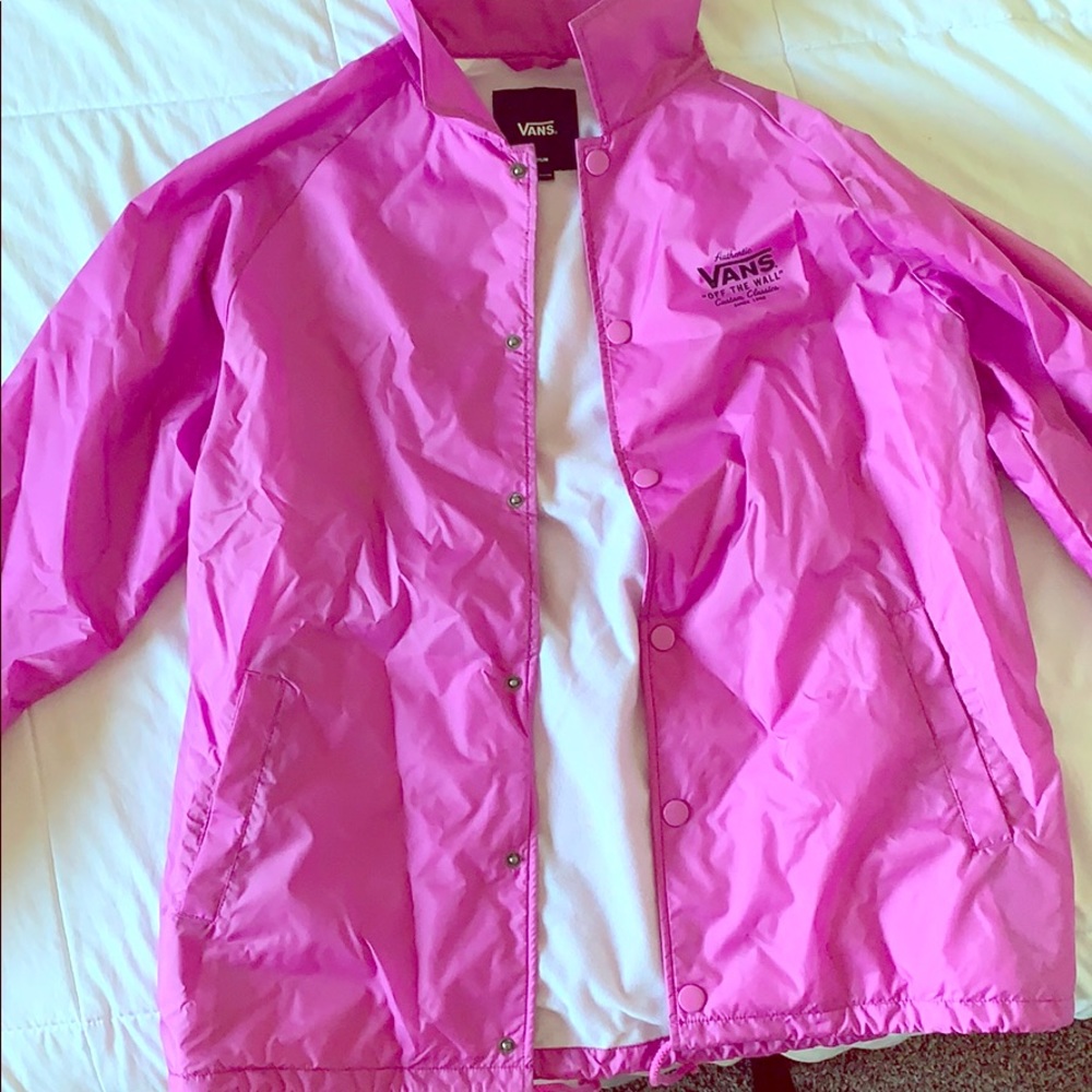 Purple vans button up windbreaker